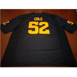Мужская молодежная женская футболка # 52 Mason Cole Michigan Wolverines на заказ, размер s-5XL или майка с любым именем или номером на заказ