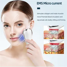 EMS RF Massageador Facial LED Terapia Vibração da Pele Rejuvenescimento Rosto Ferramenta Ferramenta Removedor Beleza Beleza Ferramentas de Pele