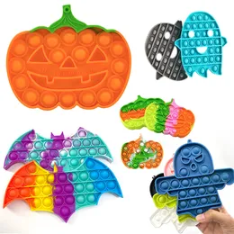 DHLPopular Halloween Push Bubble Fidget Brinquedos Adulto Stress Relief Toy Antistress Popite Soft Squishy Anti-Stress presentes atacado Melhor qualidade