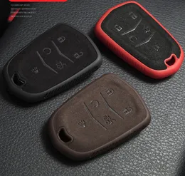 Car Genuine Leather Key Case Holder Shell For Cadillac ESV Escalade CTS XTS SRX ATS 2015 2016 2017 2018 CT5 XT5 XT6 Accessories