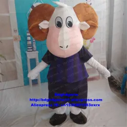 Costumi mascotte Pecora Bighorn Ram Antilope Gazzella Capra Costume mascotte Adulto Personaggio dei cartoni animati Vestito Carnevale Fiesta Saldi anniversario zx227