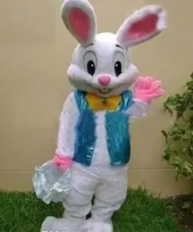 Kostiumy maskotki Eva Direct Sale Professional Easter Bunny Mascot Costume Bugs Rabbit Hare Adult Fancy Dress Cartoon Suit