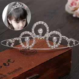 Luksusowy Rhinestone Tiara Ślub Akcesoria Do Włosów Dla Kobiet Dziewczyny Srebrny Kolor Korony Girls Headband