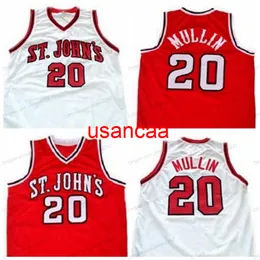 Niestandardowy retro #20 Chris Mullin Basketball Jersey Men's Szygowany biały czerwony dowolny rozmiar Nazwa i numer