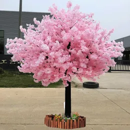 180 cm Wysoki przez 150 cm Szerokość Różowy Artifical Peach Tree / Cherry Blossom Tree - Dekoracja ślubna Droga prowadzi Rekwizyty zdarzeń
