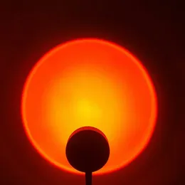 10 en 1 Lampe Coucher de Soleil, Sunset Projection Lamp à rotation à 180° -  10 couleurs Sunset Lamp à Lentille Optique HD Visuelle Romantique pour