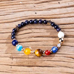 Eight Stones of the Universe Planet Bracelet Milky Way Guardian Planet Handstring Popular Jewelry