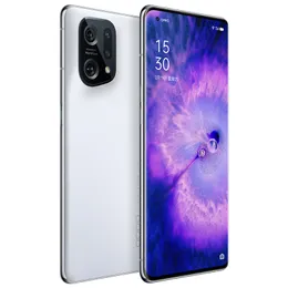 Original Oppo Hitta X5 5G Mobiltelefon 12GB RAM 256GB ROM OCTA Core Snapdragon 888 50MP NFC IP54 Android 6.55 "Oled Curved Full Screen Fingerprint ID Face Smart Cell Phone