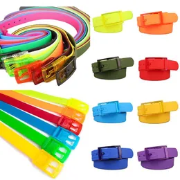 Plain Smooth Plastic Buckle Unisex Waist Belt Strap Silicone Rubber Leather  Belt Smooth Buckle Ceinture Casual Belts Belts Silicone Belt Waistband