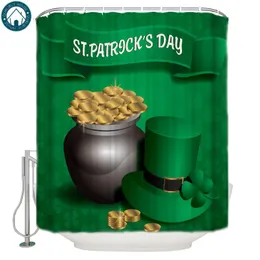 Shower Curtains St Patrick'S Day Hat Gold Bathroom Bath Bed Curtain Fabric Sets Child
