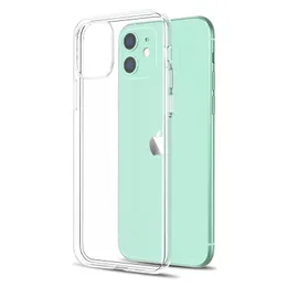 Transparent Soft Clear TPU Thin Phone Case For iPhone 13 12 11 Plus For Samsung S22 Ultra Plus S21 Back Cover Phone Case Back Skin Soft TPU Cover New