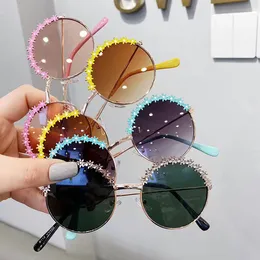 Dzieci Fashion Kwiat Okulary Dobrej Jakości Metalowa Rama Cień Dla Dziewczyn i Chłopięcy 4 Kolory Hurtownie