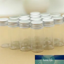 12 Pieces 30*70mm 30ml Small Glass Vial Bottles Aluminum Caps Tiny Jars Transparent Containers Perfume Bottles