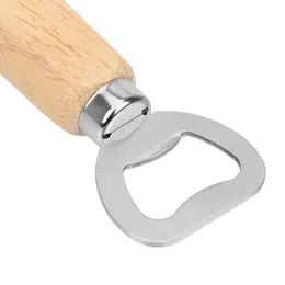 2021 new free DHL Wood Handle Beer Bottle Opener Stainless Steel Real Wood Strong Kitchen Tool Wooden Bottle Opener