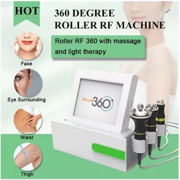 ポータブルRFフェイスリフティング光療法皮膚締め顔ラジオ周波数マシン自動360ローリングRFマッサージと皮膚締め
