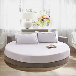 El Round Sängkläder Monterat lakan med elastiskt band Romantiskt tema El Round Madrass-täckdiameter 200cm-220cm 210626