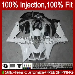 Injection Fairings For Aprilia RSV4 RSV-1000 RSV 1000 Gloss White RSV1000 R RR 09 10 11 12 13 14 15 39No.55 RSV1000RR 2009 2010 2011 2012 2013 2014 2015 RSV1000R 09-15 Kit