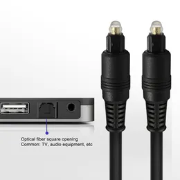 Grundläggande svart PVC -modell Digitaloptical Converter Toslink -kabel