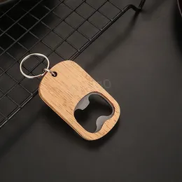 Kök Vinöppnare Bar Party Wood Handle Drink Bottle Opener Travel Camping Portable Beer Korkskruv Öppna Flaskor Verktyg BH6036 WLY