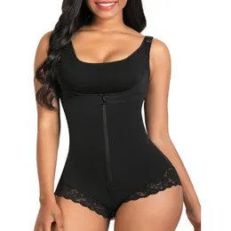 Kvinnor Shapers Women Mage Control Fajas Colombianas Body Shaper Zipper Flat Mage Shapewear Colombian Reductive Girdle Full Shaperwear Rmdk