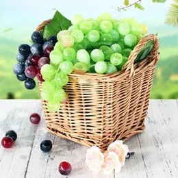 Party Decoration 12/18/24 Heads Black Red Green Purple Hanging Artificial Grapes Pography Props Fake Fruits Dining Table