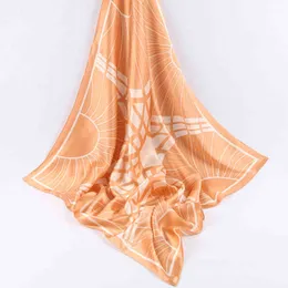 Lyx Presentförpackning Skriv ut din egen Silk Scarf Online Anpassad Square Silk Scarf Tryckt