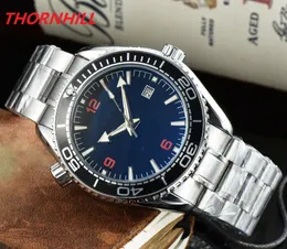 Большие дизайнерские мужские часы 44 мм автоматические механические часы из нержавеющей стали с сапфировым стеклом наручные часы супер светящиеся montre de luxe