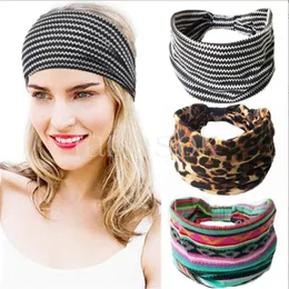 Designer Stirnband Ethnische Blumenhaarband gedruckte Breite Kopfbänder Retro Sports Yoga Bandanas Haarzubehör 44 Design Optional DE186