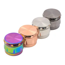 도매 금속 분쇄기 흡연 액세서리 5colors 4 층 43 / 63mm 샤프 다이아몬드 치아 절단 담배 향신료 건조한 허브 OEM 로고