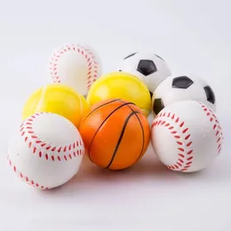DHL Fidget Toys AntistreSs10cm / 6.3cm Anti-Stress PU Football Baseball Basketball Set Toy for Children