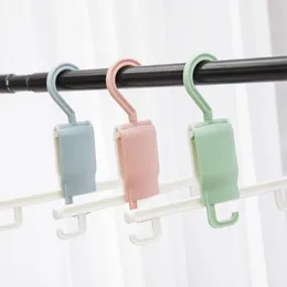 Hangers & Racks Foldable Multifunctional Anti-slip Pants Household Drying Colgador Wardrobe Organization Plastic Storage Clothes Hanger