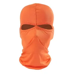 2 otwór Full Face Bask Hunting Baliaclava Hats Chłodzenie anty-UV Nekury motocyklowe cykliczne maski maski