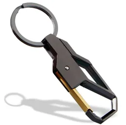 Promotion Custom Logo Durable Portable Key Chain 4 Colors Men's Never Rust Car Waist Keyrings Creative Metal Delicate Keychain