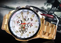 トップ販売ファッション男時計メンズ機械自動ウォッチステンレス鋼腕時計ステンレス鋼腕時計