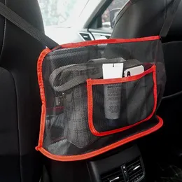車のオーガナイザーの弾性メッシュネットバッグの間のシートバックストレージ荷物ホルダーポケット