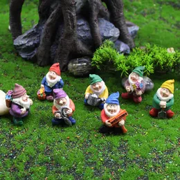 Ozdoby Ogrodowe 1 sztuk 2021 Mini Żywica Mech Micro Landscape Decoration Outdoor Fairy Miniaturowe Ozdoby Rękodzieło Kwiatowe Akcesoria