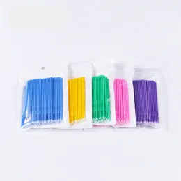 100pcs engångsmikroögonfransborstar Mascara Wands Applicator Wand Lashes Borste Spoolers Ögonfransar Förlängning Makeup Tools J050