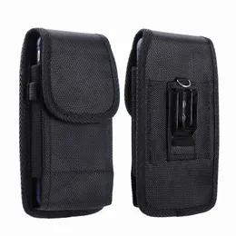 Universal Couro bolsa cintura flip cobre casos de telefone celular para 3.5-6.3 polegada iphone 13 12 pro máximo 11 xs max xr 7g 8g samsung s20 plus s10 esporte nylon cinto clipe coldre