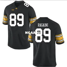 2019 NOVITÀ 001 Iowa Hawkeyes Nico Ragaini # 89 vera maglia da college ricamata completa taglia S-4XL o personalizzata con qualsiasi nome o numero di maglia