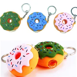 Donut Halloween único silicone mão fumar tubos coloridos tabaco Dab Dab Burner de óleo acessórios de ferramenta acessórios