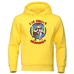 Men's Hoodies & Sweatshirts LOS POLLOS Hermanos Letter Print Male Mens 2021 Autumn Winter High Quality Hoodie Chicken Brothers Pullovers