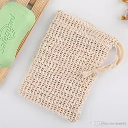 Soap Blister Mesh Double-layer Soap Net Foaming Net Easy Bubble Mesh Bag Soft Comfortable Soap Sack Saver Pouch Drawstring Holder XVT0510