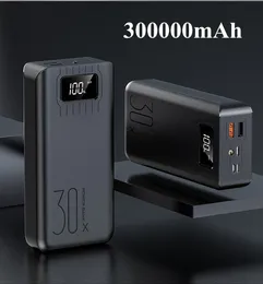 新しい90000MAHパワーバンクマイクロUSB 2.4A高速充電パワーバンクLEDディスプレイポータブル外部バッテリー充電器ブラック