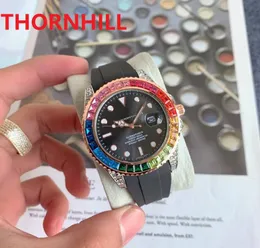 Высококачественная Auto Date Clorful Diamons Ring Watch 41 -мм мужчины Super Waterproab