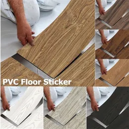 Funlife 20x300cm Vintage White Green Grain Wood Floor Sticker adhesive Waterproof Home Sticker kitchen Bathroom Wall Sticker 210929