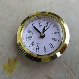 新しい2ピースの金の直径50mmの挿入時計クロックヘッドローマ番号とクラフト時計のためのアービック番号