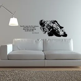 YOYOYU Wall Vinyl Art Home Decor Sticker Bike Motorcycle Sport Decal Kids Room Decoration Removeable Poster ZX019 210310