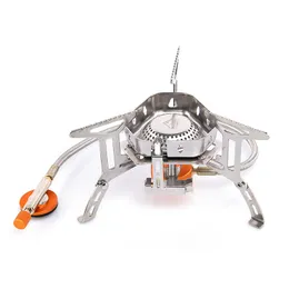 Wind proof outdoor gas burner camping stove lighter tourist equipment kitchen cylinder propane grill Backpacking Portable Travel Cookware