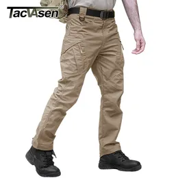 Tacvasen Tactical Spodnie Wojskowe Odzież męska Praca na świeżym powietrzu Cargo Airsoft Army Spodnie Combat Stretch Assault Male 210715