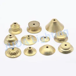 Lamp Covers & Shades Copper Metal Cover Cap Brass Tube Decorative M10 Hole Light Body Decoration Fittings For Chandelier Led Ceramic Lights